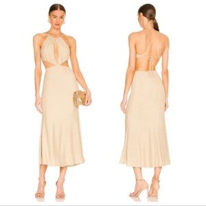 Misha gold dress